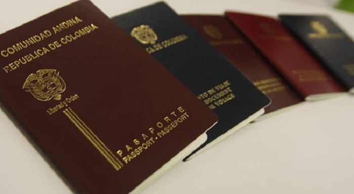 Pasaportes colombianos